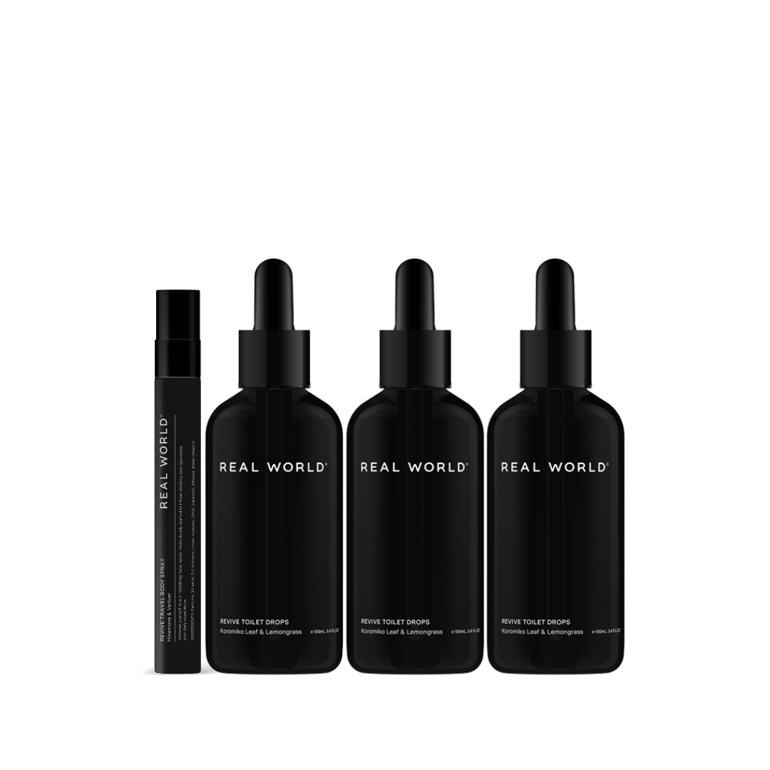 Toilet Drop Trio + Free Travel Body Spray