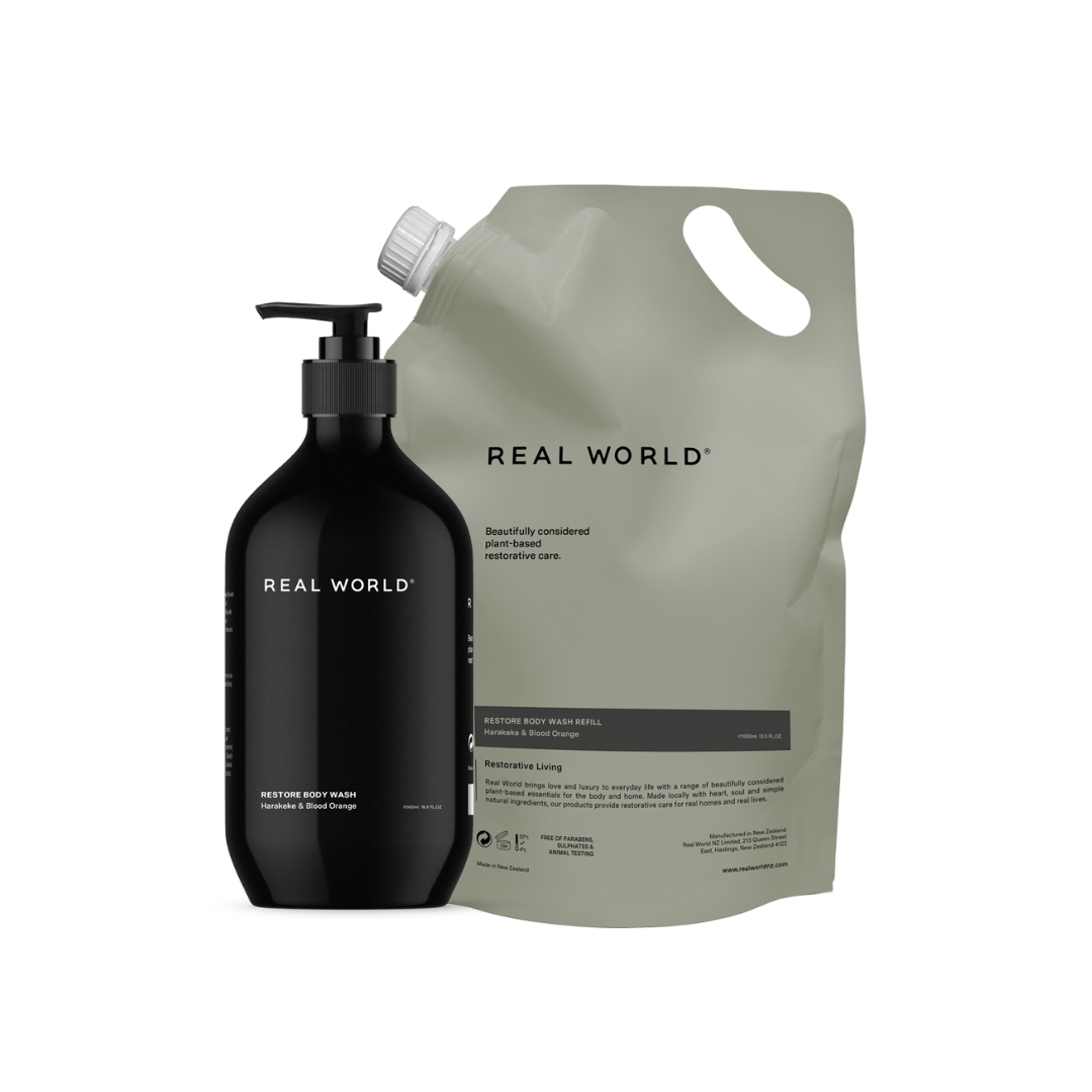 Harakeke & Blood Orange Body Wash & Refill Bundle