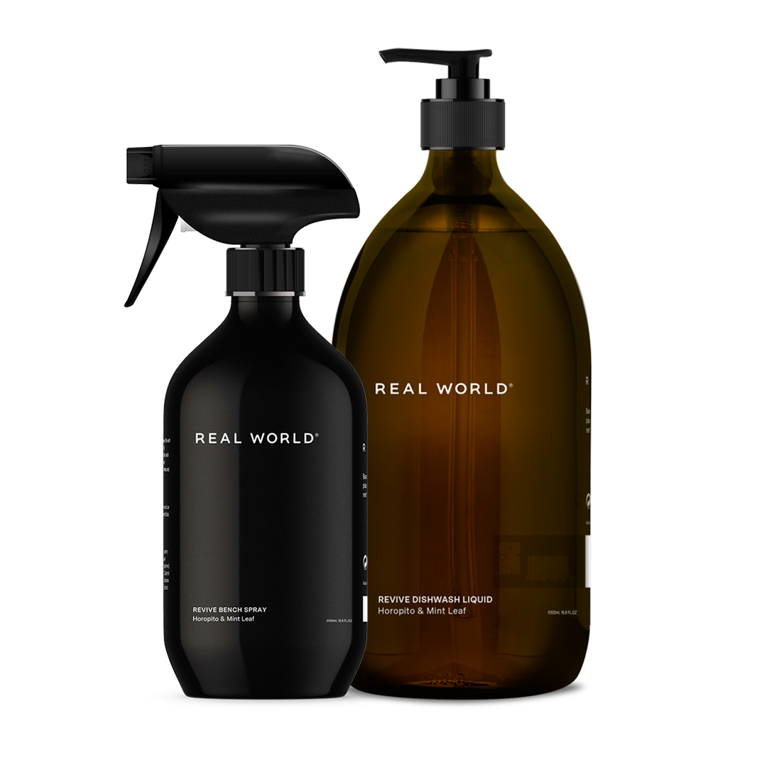 【新品、美品】REAL WORLD Revive Toilet Drops Revive Toilet Drops / Koromiko Leaf & Lemongrass