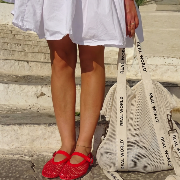 Real World Mesh Bag - Beige