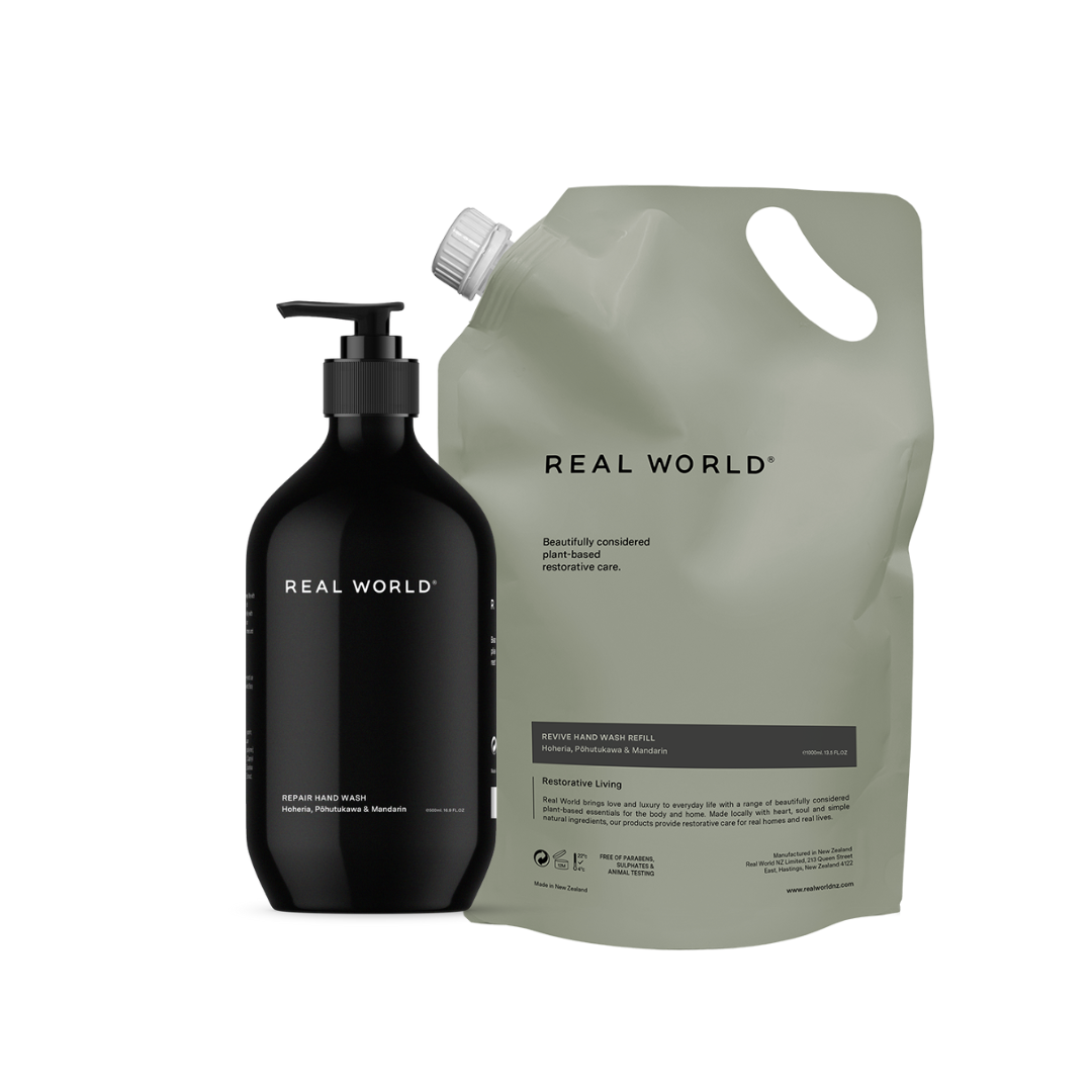 Hoheria Pōhutukawa & Mandarin Hand Wash & Refill Bundle