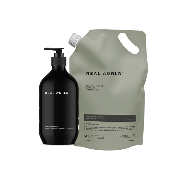Hoheria Pōhutukawa & Mandarin Hand Wash & Refill Bundle